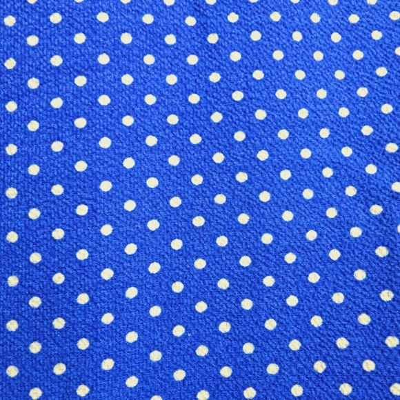 By Cathy, Cobalt Blue Polka Dots Zippered Sleeveless Top, Size XL - Picture 12 of 14